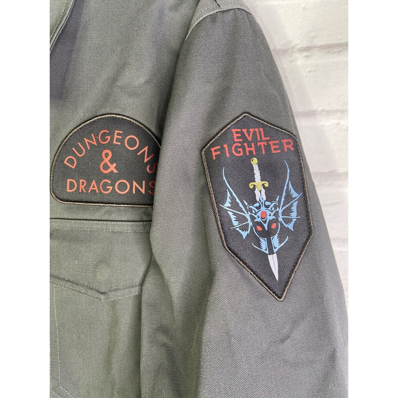 Dungeons And Dragons D&D Warduke Evil Fighter Full Zip Shirt Jacket Mens Size L - Picture 3 of 12